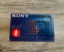 Sony HiFi 60 Minutes Normal Bias Type I Cassettes 6 Pack Sealed