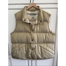 LL Bean Downtek Down Puffer Vest Packable Tan Hunting Outdoors Travel Mens XL
