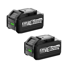 2 Packs 8.0Ah Lithium-ion Battery, Compatible with Dewalt 20V Max Cordless Po...