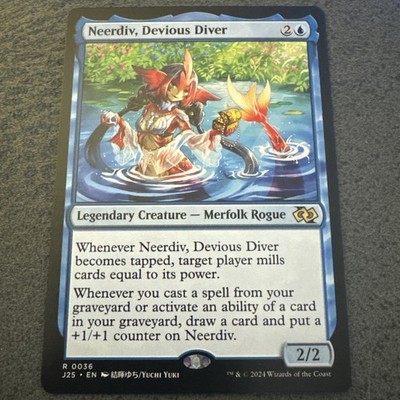 MTG - Neerdiv, Devious Diver (Anime) - 0036 - J25 / Foundations