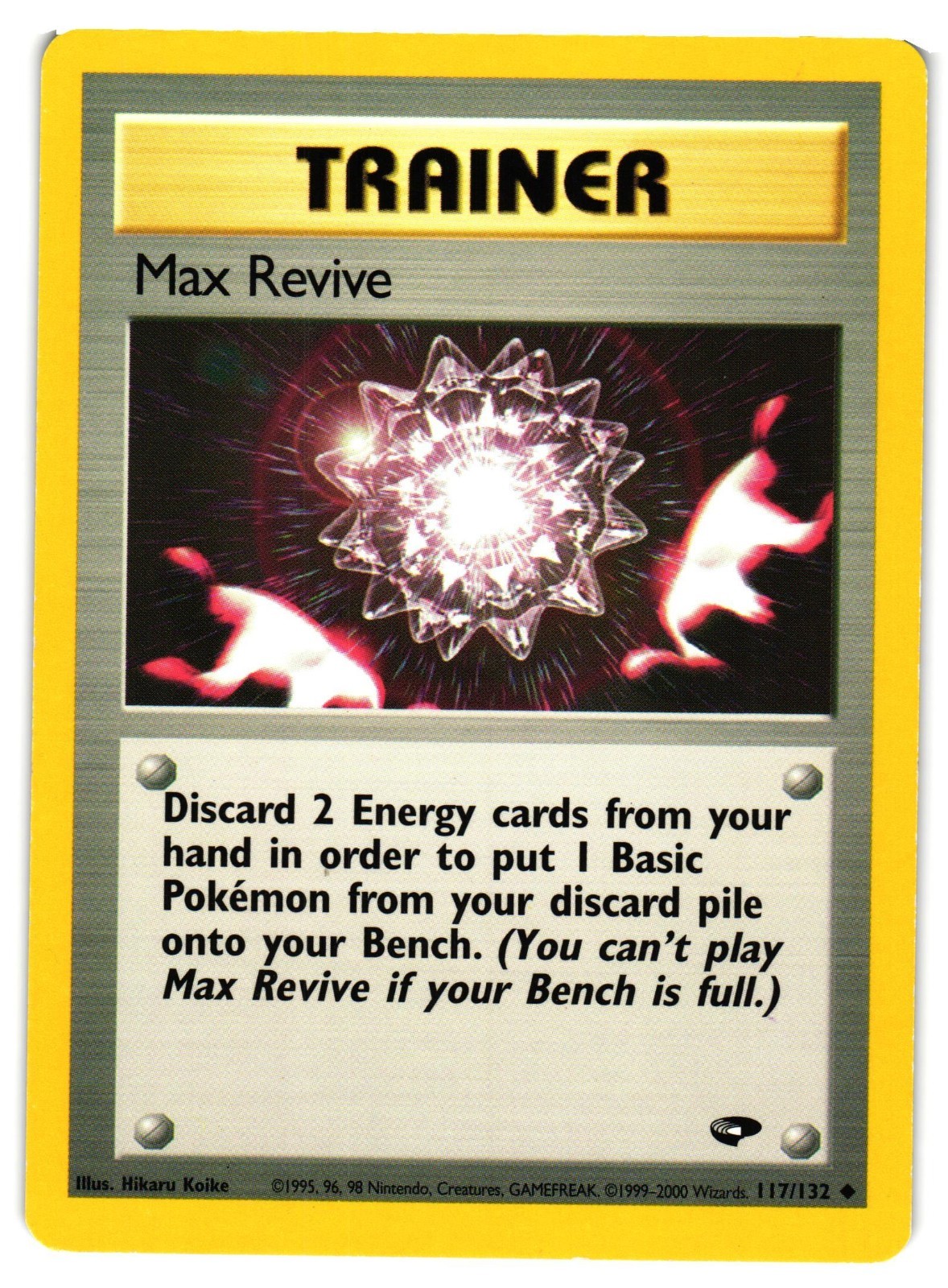 Pokemon TCG Max Revive 117/132 Gym Challenge Uncommon Unlimited DMG