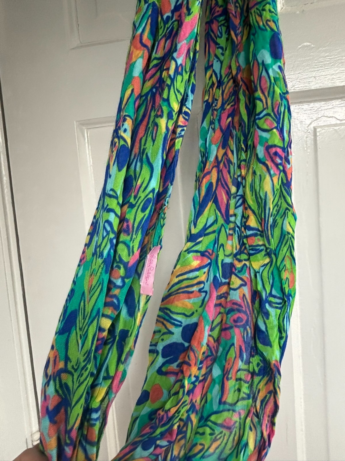 Lilly Pulitzer Infinity Multi-colored Cotton Scar… - image 6
