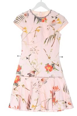TED BAKER Kostüm Damen Anzug Gr. DE 32 pink-rot-grün Casual-Look