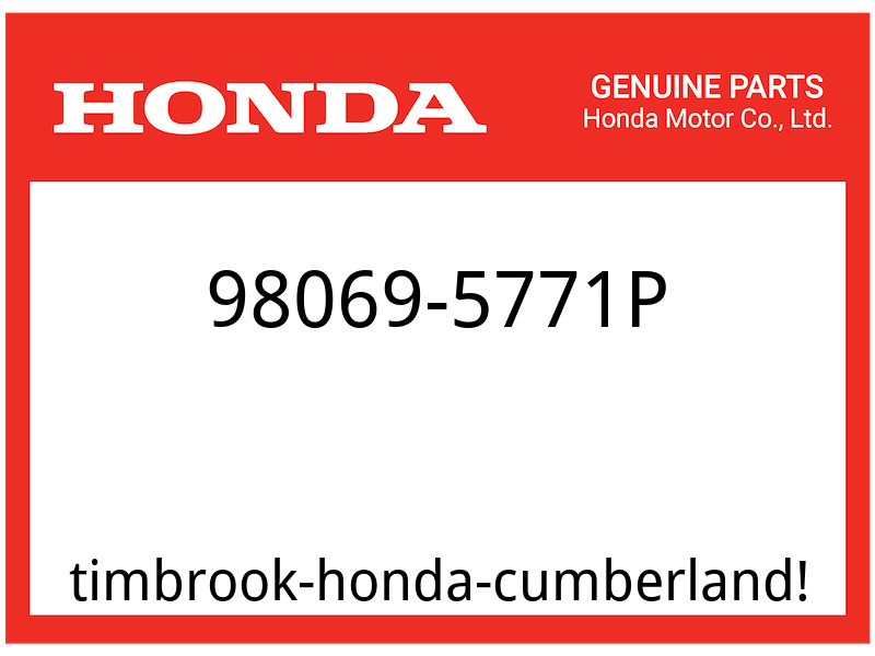 Honda OEM Part 98069-5771P SPARK PLUG DR7EA
