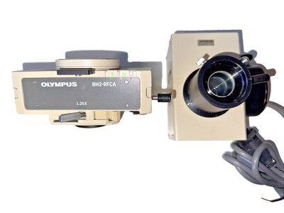 Olympus Model BH2-RFCA 1.25X Fluorescence Illuminator w/ Light Lamp Housing