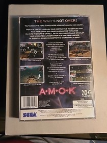 AMOK Sega Saturn Case & Manual Only