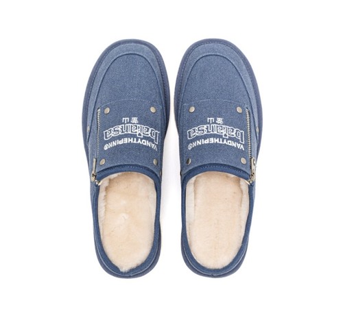Balansa x VANDY THE PINK Size 8 Brand New Limit SOUND SHOP Denim Slippers - Picture 1 of 5