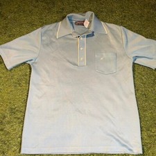 Vintage 70's Arnold Palmer Robert Bruce Blue Dress Shirt.