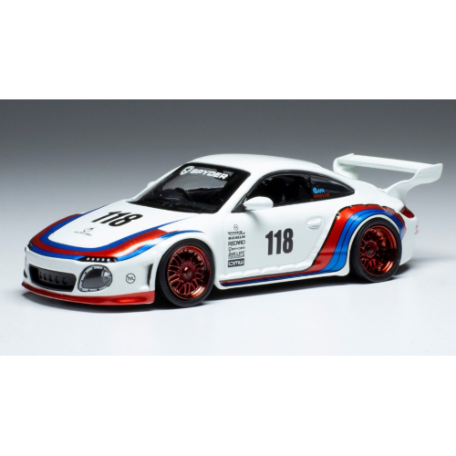 PORSCHE OLD AND NEW 997 N.118 MARTINI 1999 WHITE (BASE 911-997)1:43 Ixo Model - Foto 1 di 1