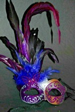 MASQUERADE CARNIVAL MARDI GRAS VENETIAN MASK M33137 Purple 