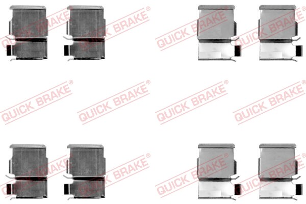 Quick Brake 109-1033 ZubehöRsatz, Scheibenbremsbelag FüR Mitsubishi, Toyota-image