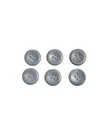 Silver 4-Hole Flat Button Sewing Buttons