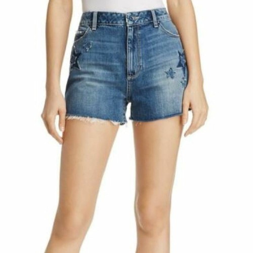 PAIGE 32 Blue Margot Star Patch Denim 