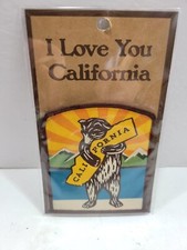 I Love You California Mountain Bear Iron on Embroidered Patch for Coat  Jacket