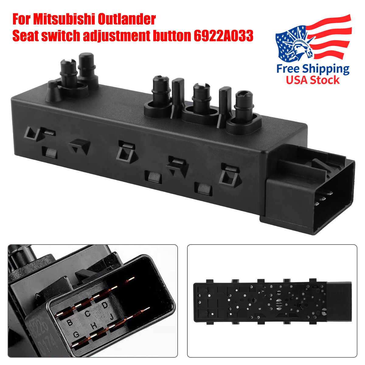 Mitsubishi Outlander Lancer ASX Left Driver Side Power Seat Adjuster Switch