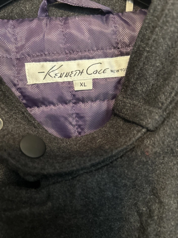 Chaqueta hipster Kenneth Cole New York para hombre, carbón, XL Foto 4 de 4