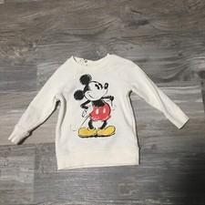 Disney H M  s Toddler Sweater. Mickey. Size 1 1/2 - 2 years Made Cambodia.