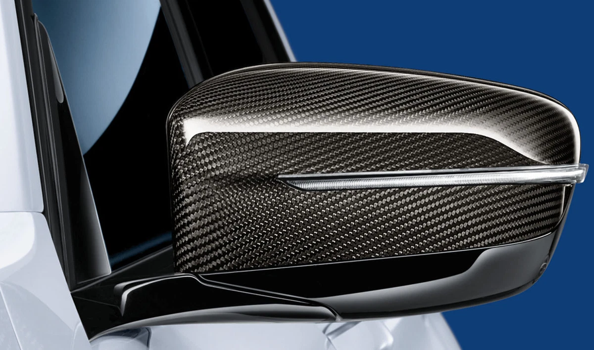 BMW Genuine M Performance Left Exterior Mirror Shroud Carbon RHD 
