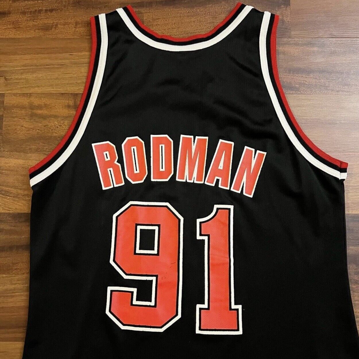 0410 Champion Vintage Chicago Bulls Rodman Jersey – PAUL'S FANSHOP