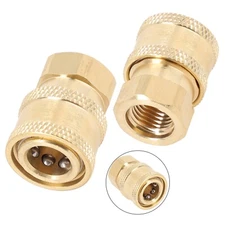 2pcs Pressure Washer Coupler Brass Fittings 1/4 Inch? Quick Connect To Female