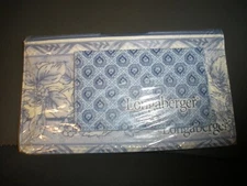NEW Longaberger Checkbook Cover Set Blue 