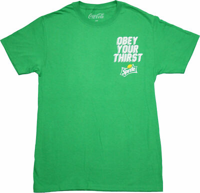 Sprite New Adult T-Shirt - Obey Your Thirst Lapel Logo back