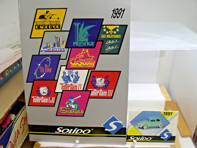 SOLIDO 1991 COLLECTOR'S CATALOGS (2), COLOR, 28 PAGES+, 8''X 12'', EXCEL CONDITION