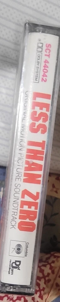 Less Than Zero *soundtrack *cassette tape 1987 *Columbia *CT44042  Sealed   New - Image 2 of 4