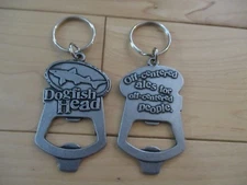 DOGFISH HEAD BREWERY Off-Centered Keychain BOTTLE OPENER craft beer brewing H