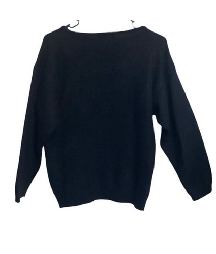 Vintage Lydia Jane Ltd Black Sweater Lambswool and Angora M - Picture 17 of 18