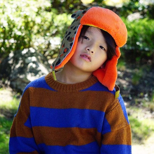 Cappello bambino LITTLE HOTDOG WATSON cucciolo artico: leopardo neutro 12/18 mesi - Foto 10 di 11