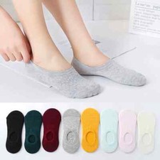 Women 10 pair No Show Sock Fit Women shoe size 5 6 7 8 9 10 Lower Cut Non slip