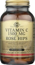Solgar Vitamin C 1500mg with Rose Hips 90 Tablets