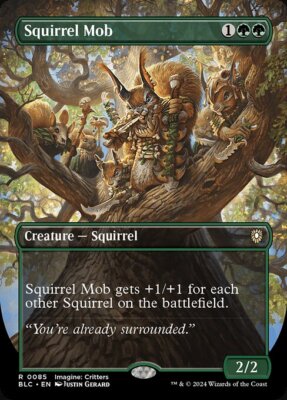 MTG SQUIRREL MOB 85 FOIL EXC - EICHHÖRNCHEN TUMULT - BLC X EN - MAGIC
