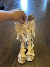 Joyfolie Alexa Gladiator Sandals girls size 3 youth, EUC