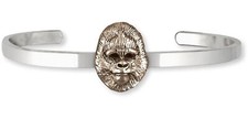 Gorilla Jewelry Sterling Silver And Yellow Bronze Handmade Gorilla Bracelet  GL6