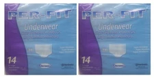 PerFit Underwear XLarge 58inch 68inch 14Count 2Pack