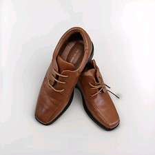 Bruno Marc Men's Dress Shoes Square Toe Derby Oxfords Shoes Brown Us Size 5
