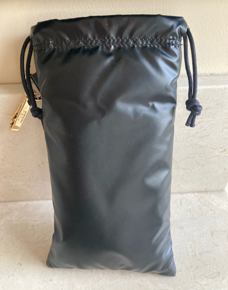 Óculos de sol Fendi Roma estojo preto estojo macio bolsa pano autêntico - Imagem 2 de 4