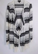 Women's AB studio Open Front  Cardigan Sweater Size Medium