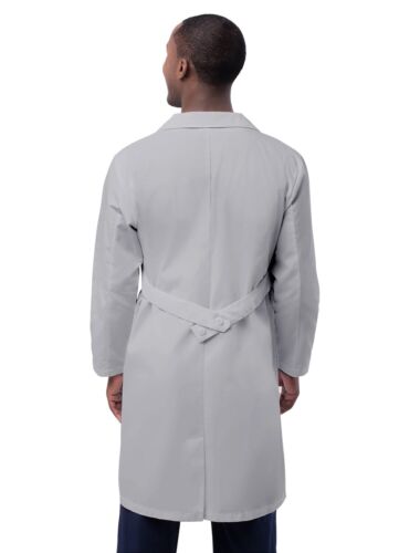 Abrigo de laboratorio Adar unisex médico enfermera uniforme exfoliante cuello solapa bolsillos interiores - 39" - Imagen 23 de 97