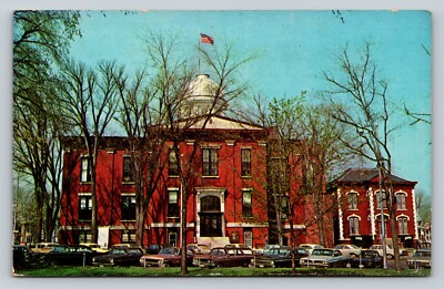 #ad #ad Woodstock Illinois IL McHenry County Courthouse Don Peasley VINTAGE Postcard $7.48
