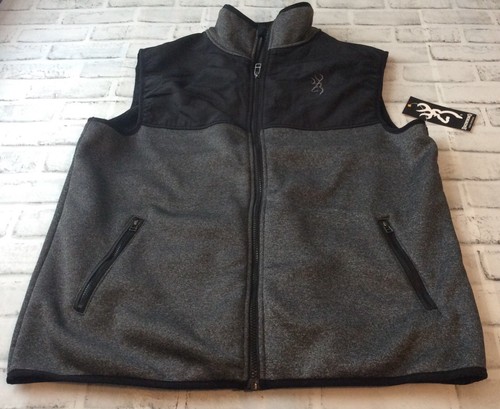BROWNING Men's Shooting Vest Large Black Gray New - Picture 2 of 6