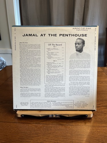 AHMAD JAMAL At The Penthouse ARGO Mono LP-646 Jazz Comme Ci Comme Ca VG+ - Picture 2 of 2