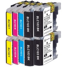 10P Printer Ink Tank Set fits Brother LC103 MFC-J285DW MFC-J470DW MFC-J450DW