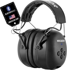 5.0 Bluetooth Ear Muffs 25dB Noise Reduction Safety Wireless Hearing Protection