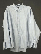 Chaps Men Dupplins Checks Long Sleeve Button-Down High-Low Dress Shirts 18-18.5