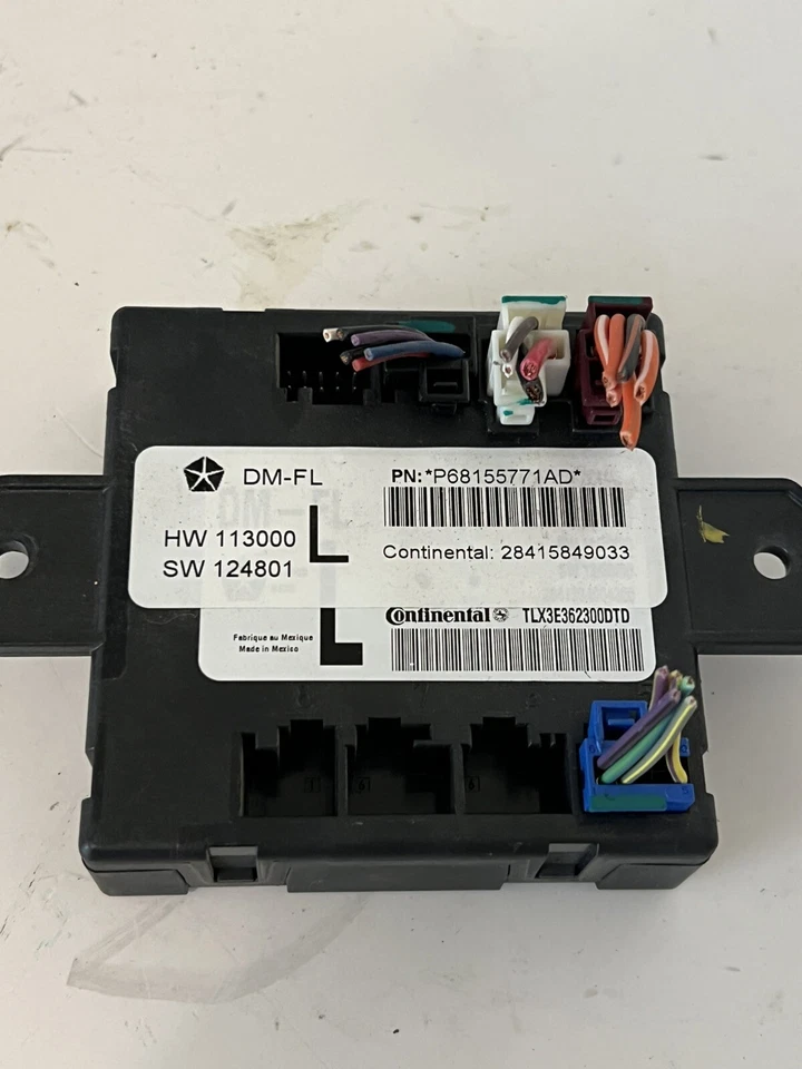 Dodge Ram 1500 2014 módulo de control de puerta delantera izquierda 68155771ad OEM Foto 2 de 4