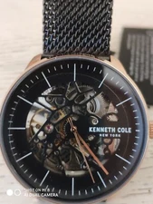 Brand New Kenneth Cole Men's Automatic Skeleton Dial Watch KC50565003