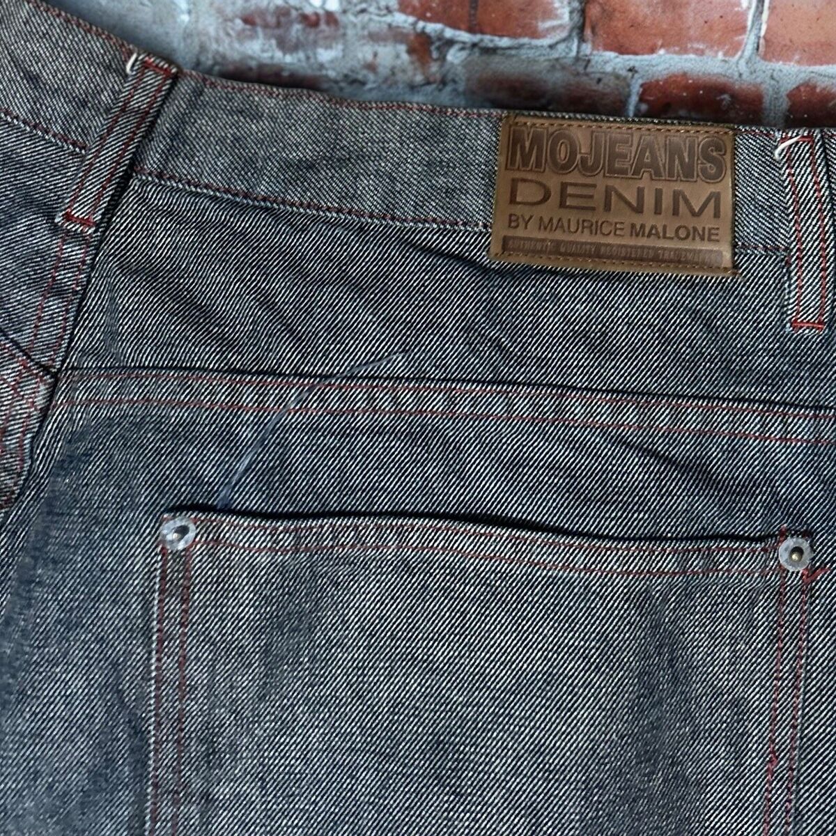 Vintage 90s Maurice Malone Mo Jeans Size 40 Raw Denim Hip Vintage 90s Maurice Malone Mo Jeans Size 40 Raw Denim Hip